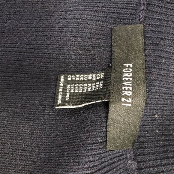 Forever 21 knee length navy blue sweater - Picture 3 of 3